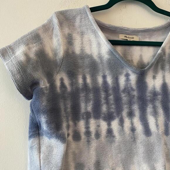 MADEWELL cotton blue white ottoman tie dye short sleeve tee - Picture 3 of 6